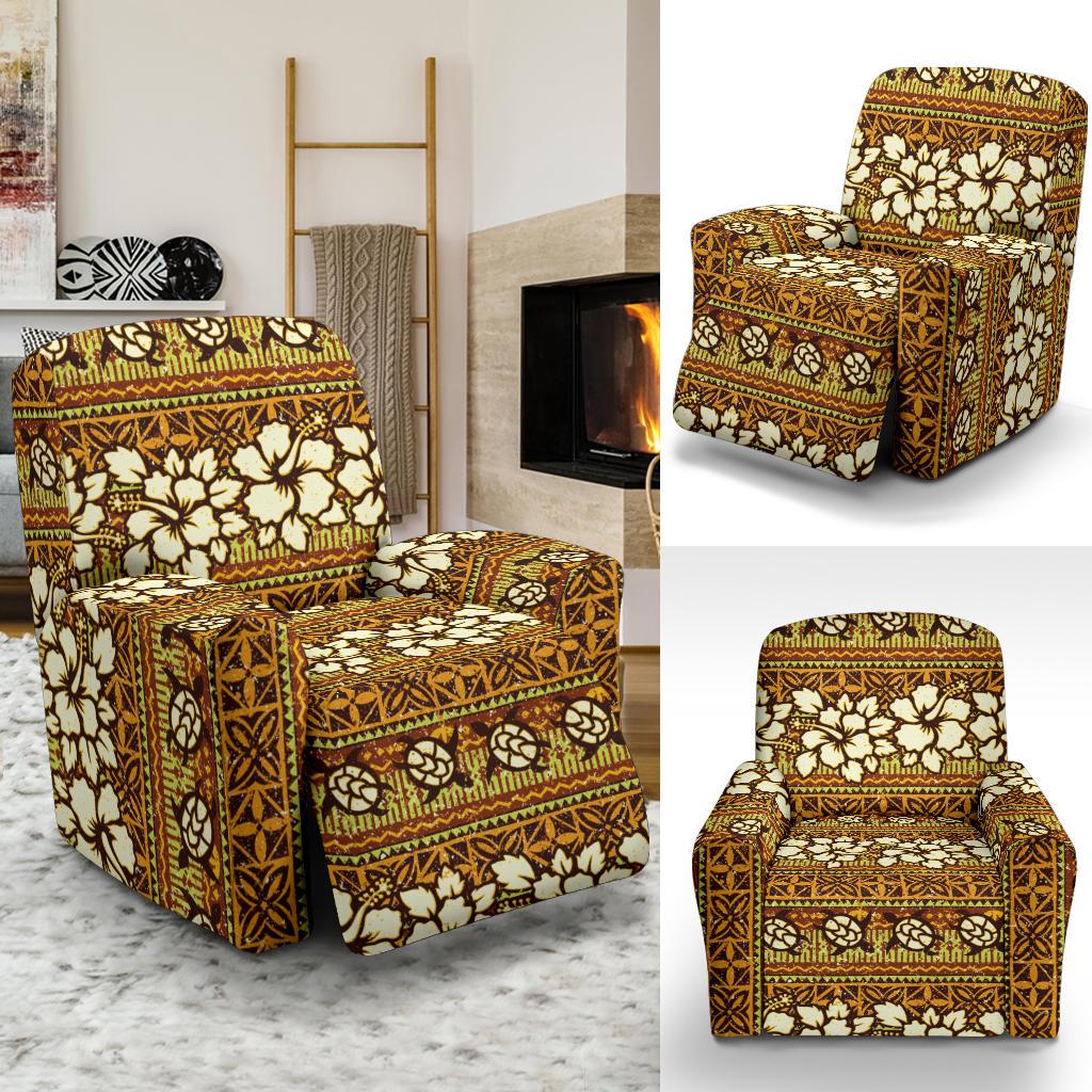 Hawaiian Themed Pattern Print Design H015 Recliner Slipcover-JORJUNE.COM