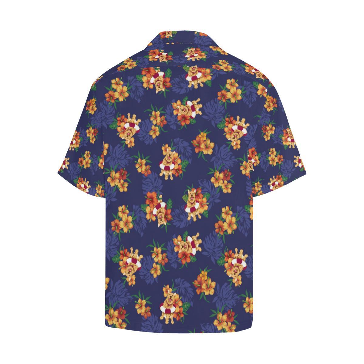 Hawaiian Themed Pattern Print Design H02 Men Hawaiian Shirt-JorJune
