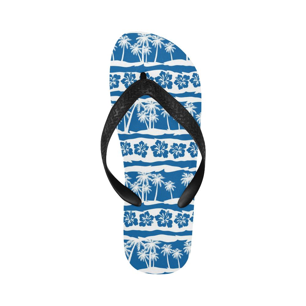 Hawaiian Themed Pattern Print Design H021 Flip Flops-JorJune