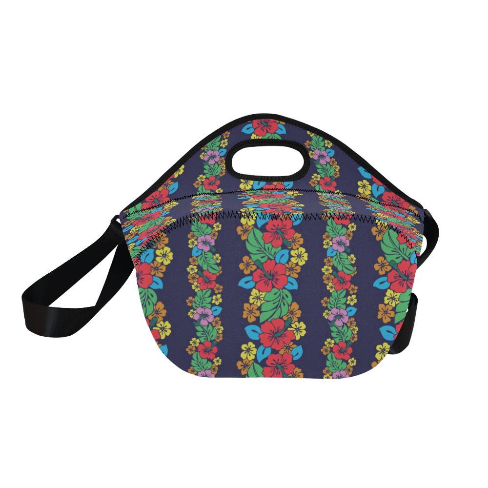 Hawaiian Themed Pattern Print Design H03 Neoprene Lunch Bag-JorJune