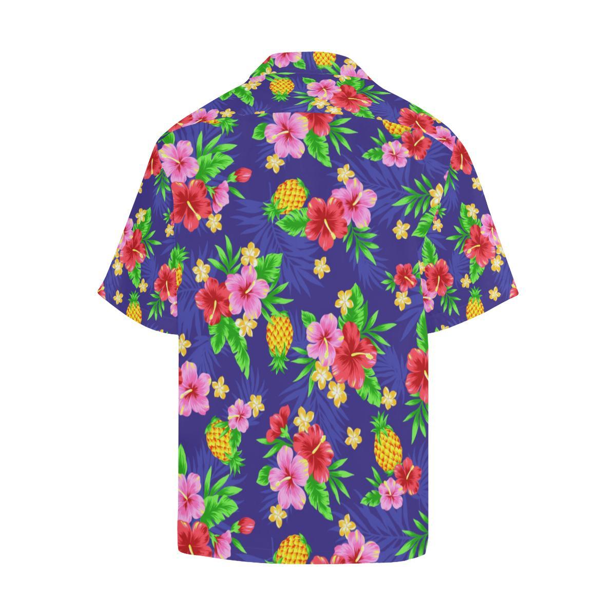Hawaiian Themed Pattern Print Design H05 Men Hawaiian Shirt-JorJune