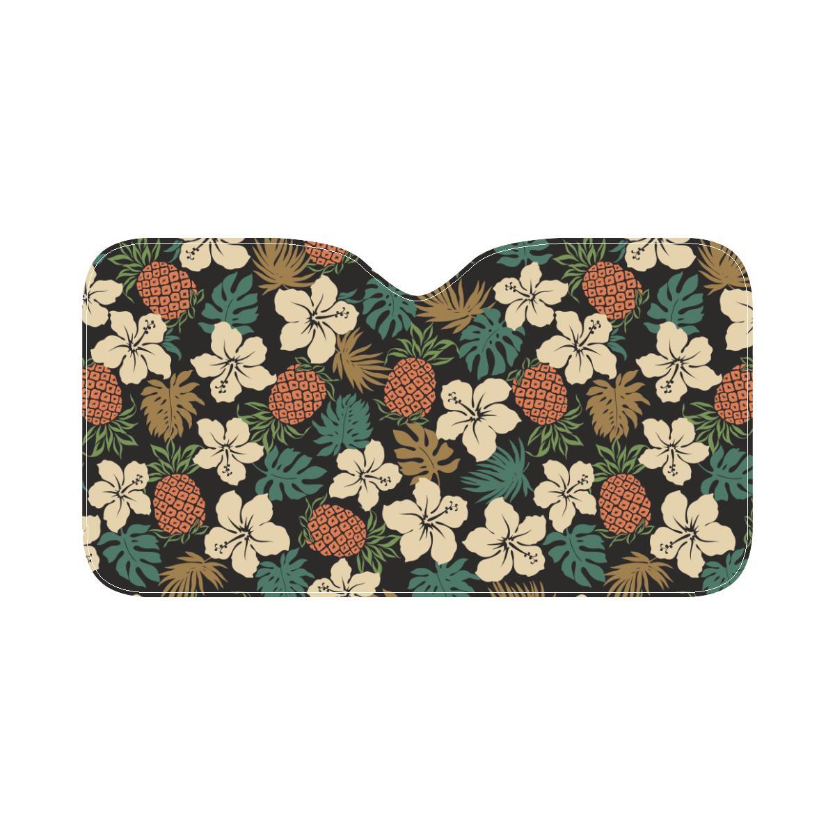 Hawaiian Themed Pattern Print Design H08 Car Sun Shade-JorJune