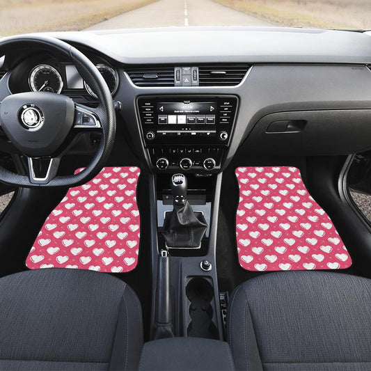 Heart Pattern Print Design HE07 Car Floor Mats-JorJune