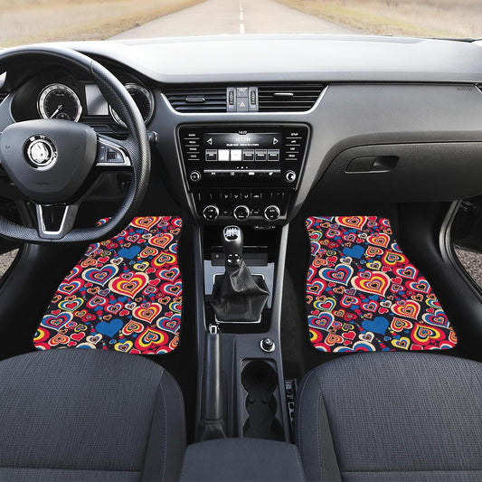 Heart Pattern Print Design HE08 Car Floor Mats-JorJune