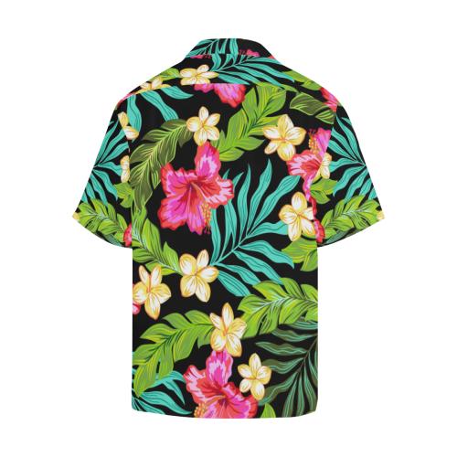 Hibiscus Colorful Hawaiian Flower Men Hawaiian Shirt