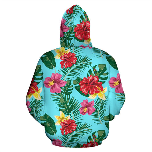 Hibiscus Hawaiian Flower All Over Print Hoodie