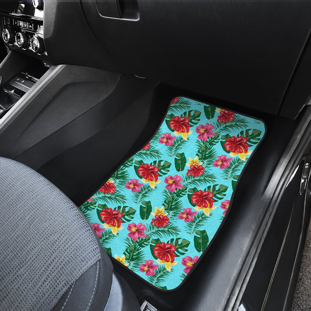 Hibiscus Hawaiian Flower Car Floor Mats
