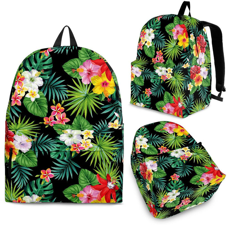Hibiscus Hawaiian Flower Tropical Premium Backpack