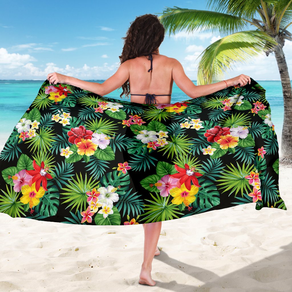Hibiscus Hawaiian Flower Tropical Sarong Pareo Wrap