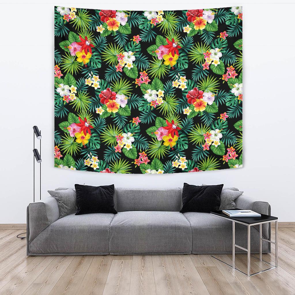 Hibiscus Hawaiian flower tropical Tapestry