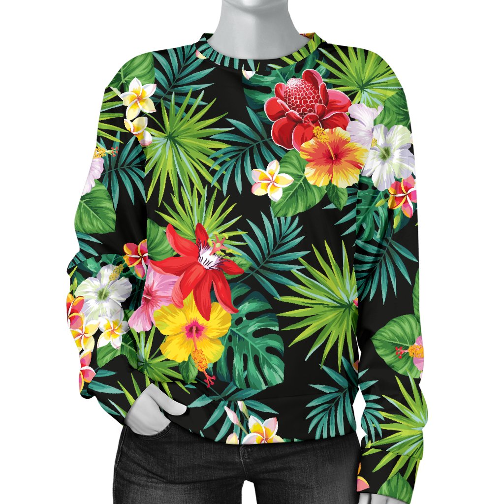 Tropical Hibiscus Floral Hawaiian Print Women's Joggers