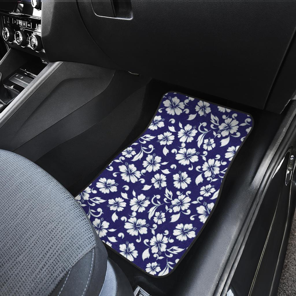 Hibiscus Pattern Print Design HB010 Car Floor Mats-JorJune