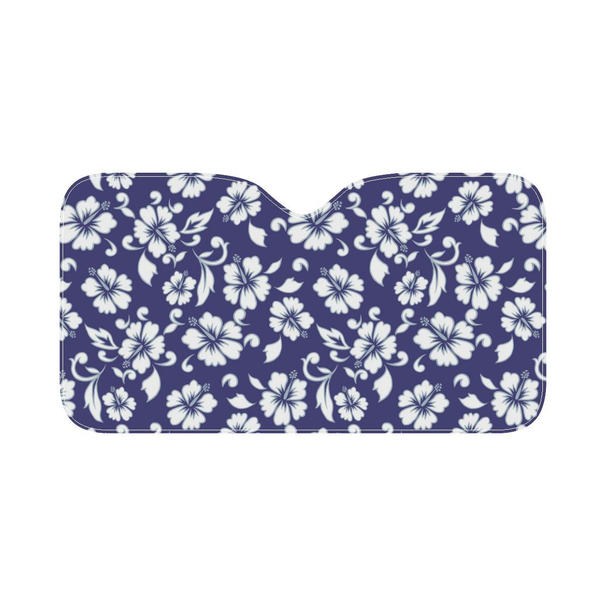 Hibiscus Pattern Print Design HB010 Car Sun Shade-JorJune