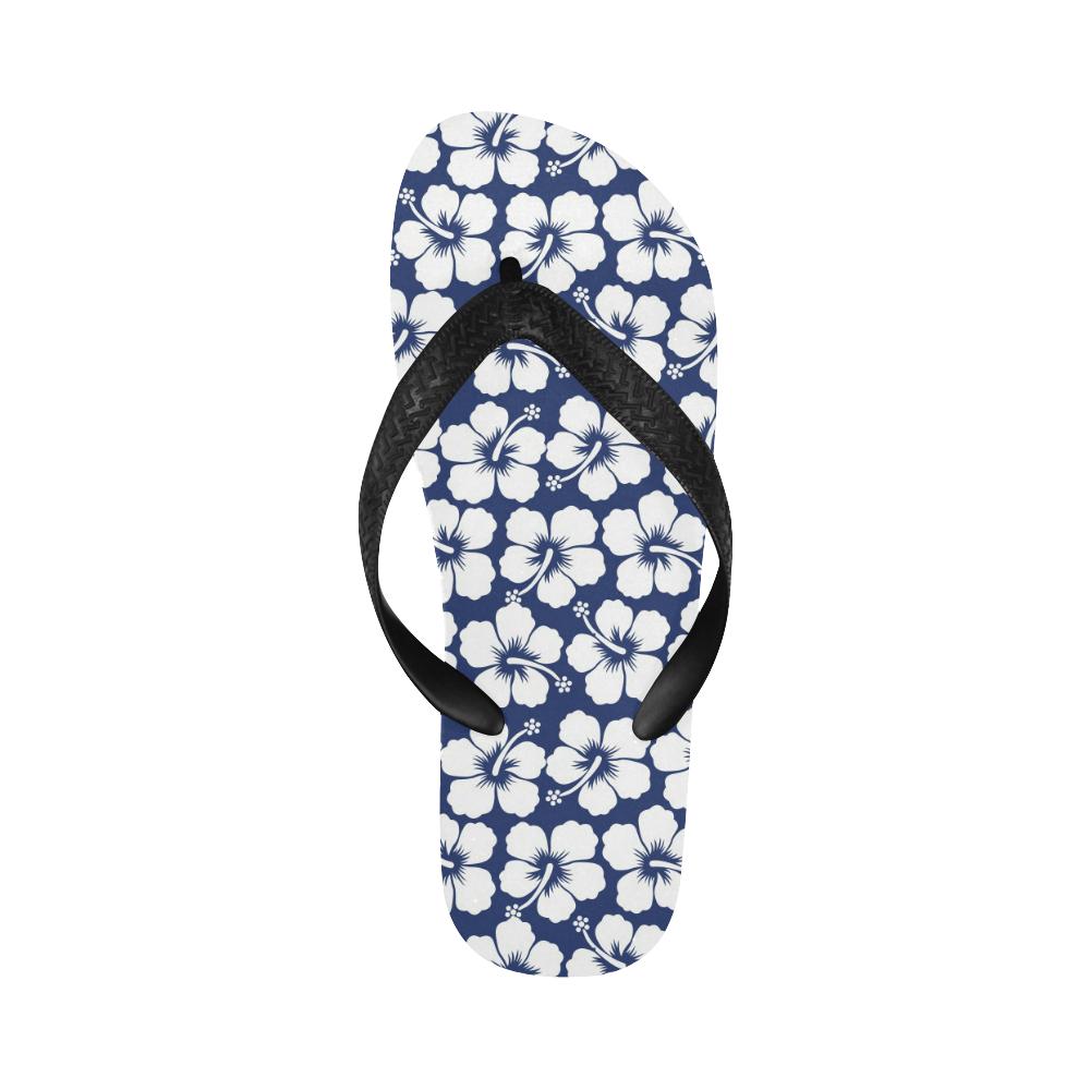 Hibiscus Pattern Print Design HB013 Flip Flops-JorJune