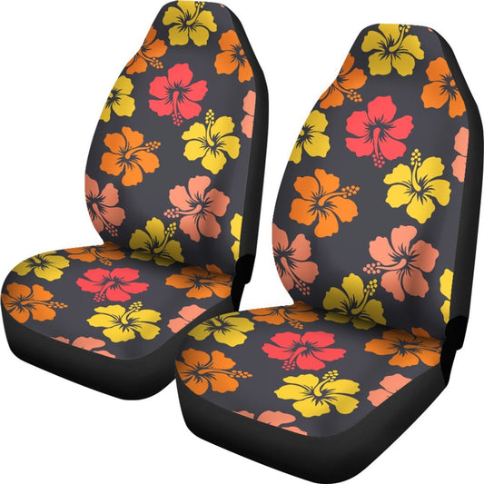 Hibiscus Pattern Print Design HB024 Universal Fit Car Seat Covers-JorJune
