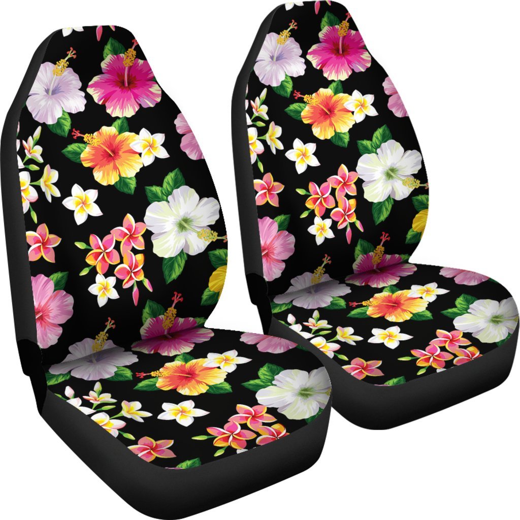 Hibiscus Pattern Print Design HB025 Universal Fit Car Seat Covers-JorJune