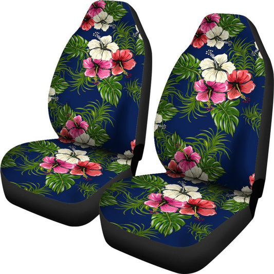 Hibiscus Pattern Print Design HB028 Universal Fit Car Seat Covers-JorJune