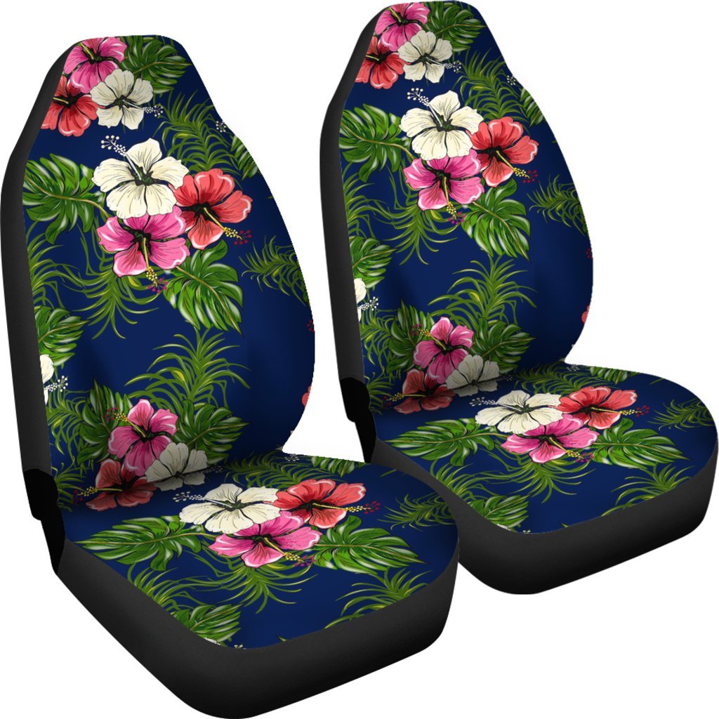 Hibiscus Pattern Print Design HB028 Universal Fit Car Seat Covers-JorJune