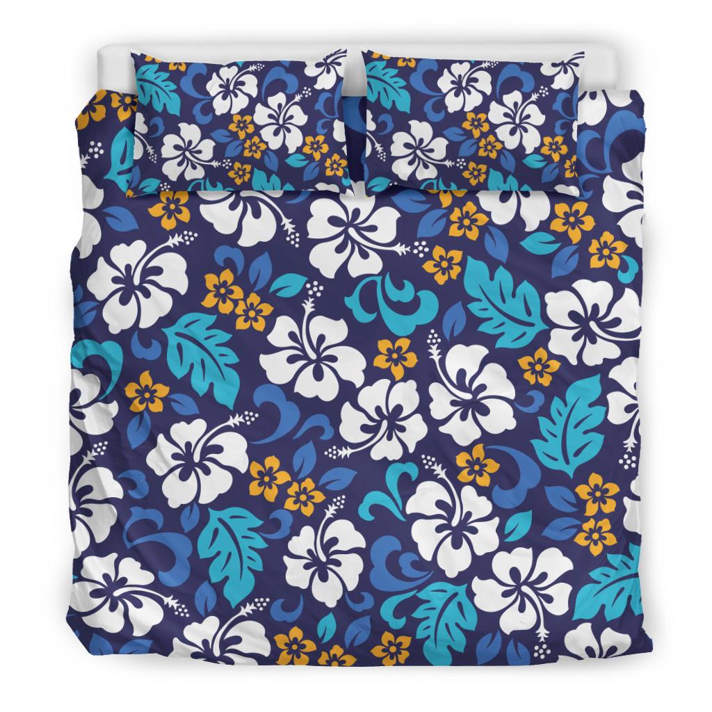 Hibiscus Pattern Print Design HB030 Duvet Cover Bedding Set-JORJUNE.COM