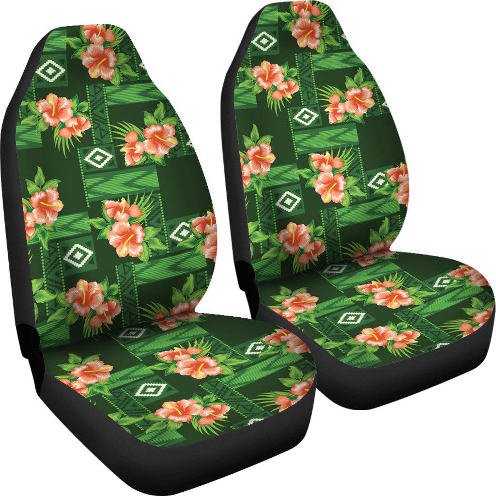 Hibiscus Pattern Print Design HB05 Universal Fit Car Seat Covers-JorJune