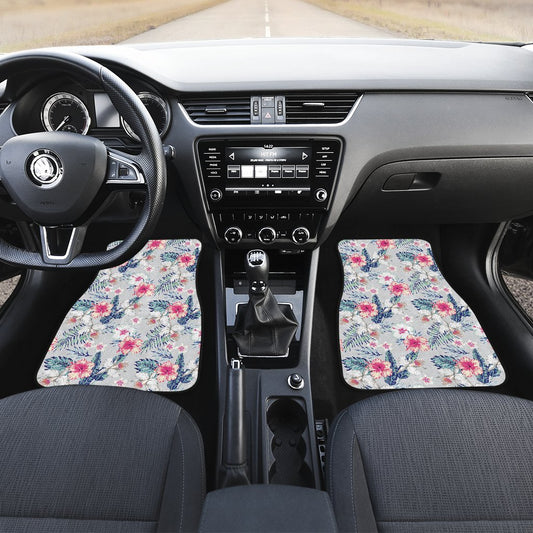 Hibiscus Print Car Floor Mats