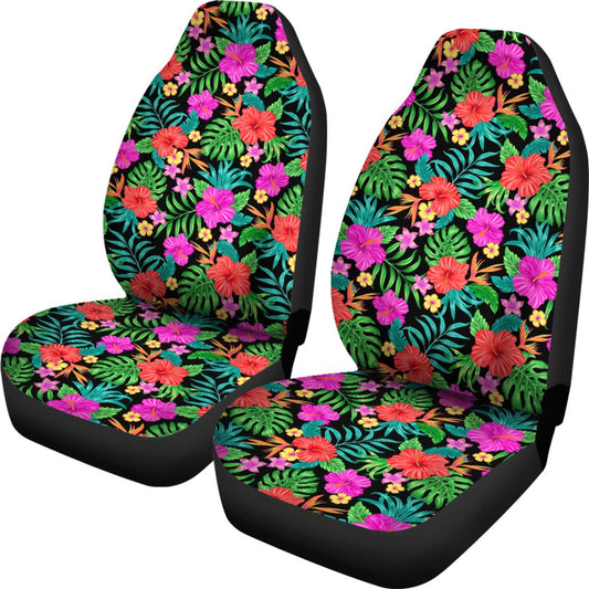 Hibiscus Red Hawaiian Flower Universal Fit Car Seat Covers