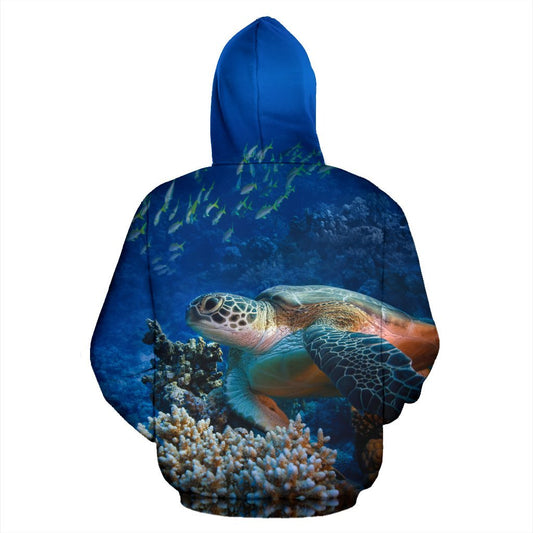 Honu Sea Turtle Pullover Hoodie
