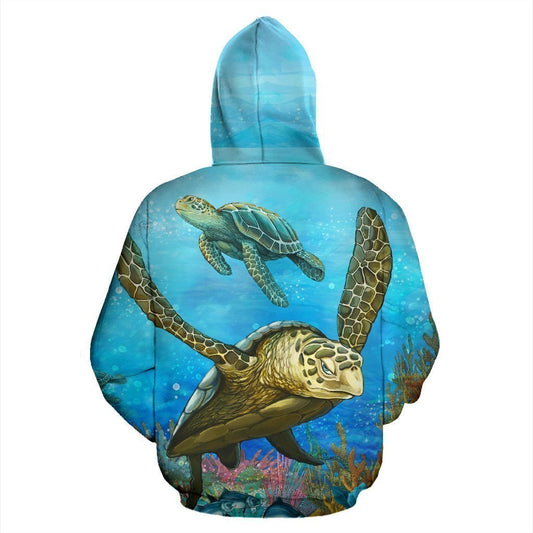 Honu Sea Turtle Pullover Hoodie