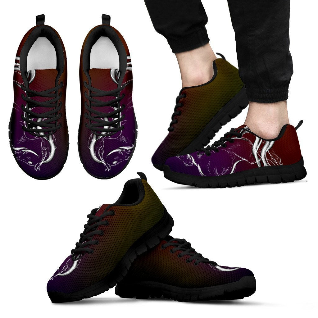 Horse Colorful hand draw Men Sneakers