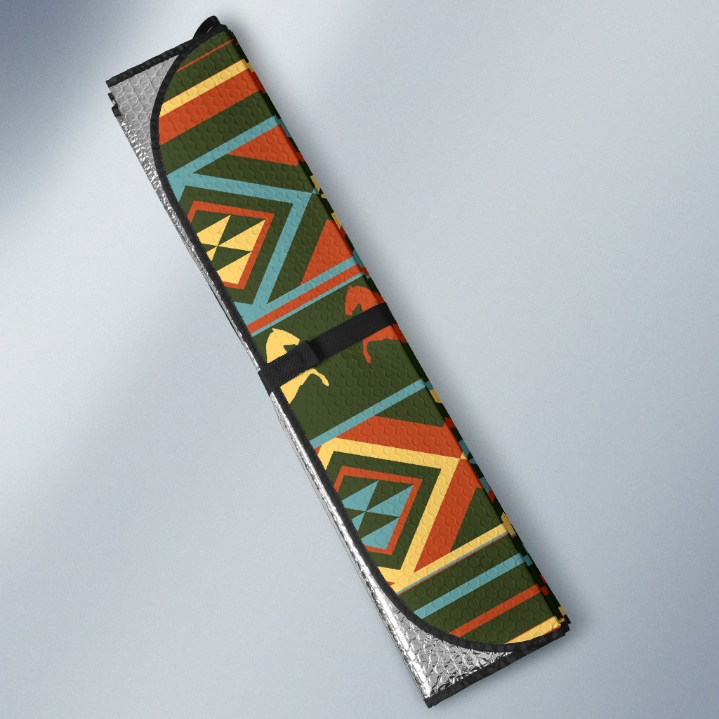 Horse Western Pattern Car Sun Shade-JorJune