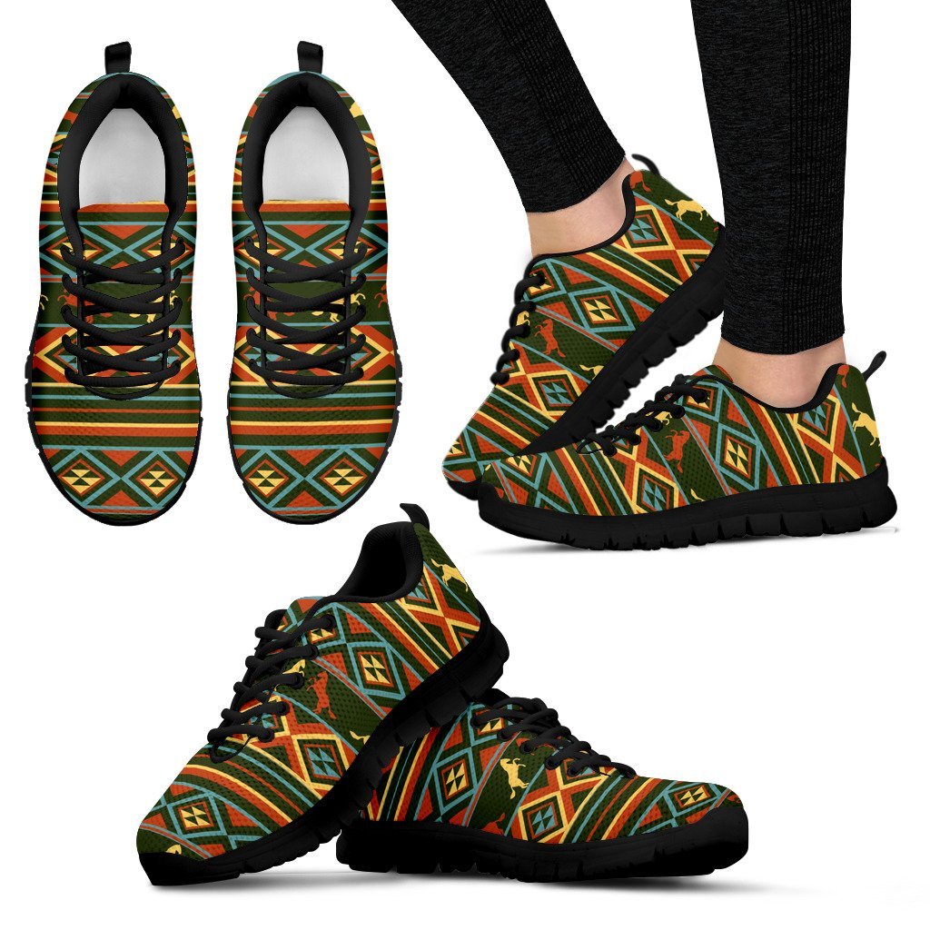 Horse Western Pattern Women Sneakers