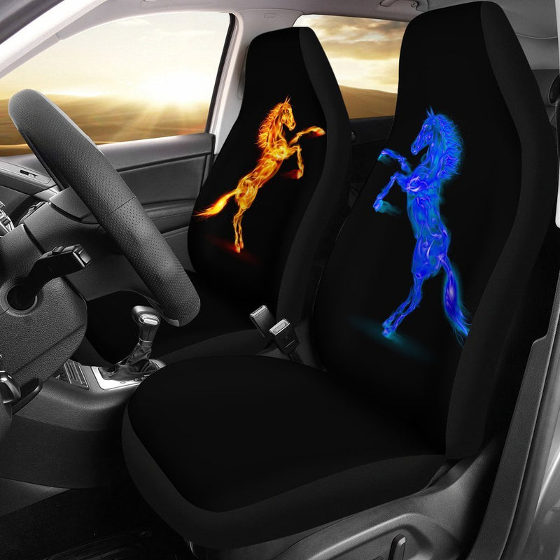 Horses fire water Universal Fit Car Seat Covers