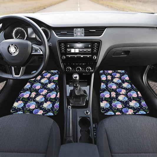 Hydrangea Pattern Print Design HD01 Car Floor Mats-JorJune