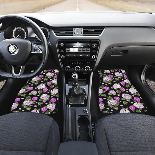 Hydrangea Pattern Print Design HD011 Car Floor Mats-JorJune