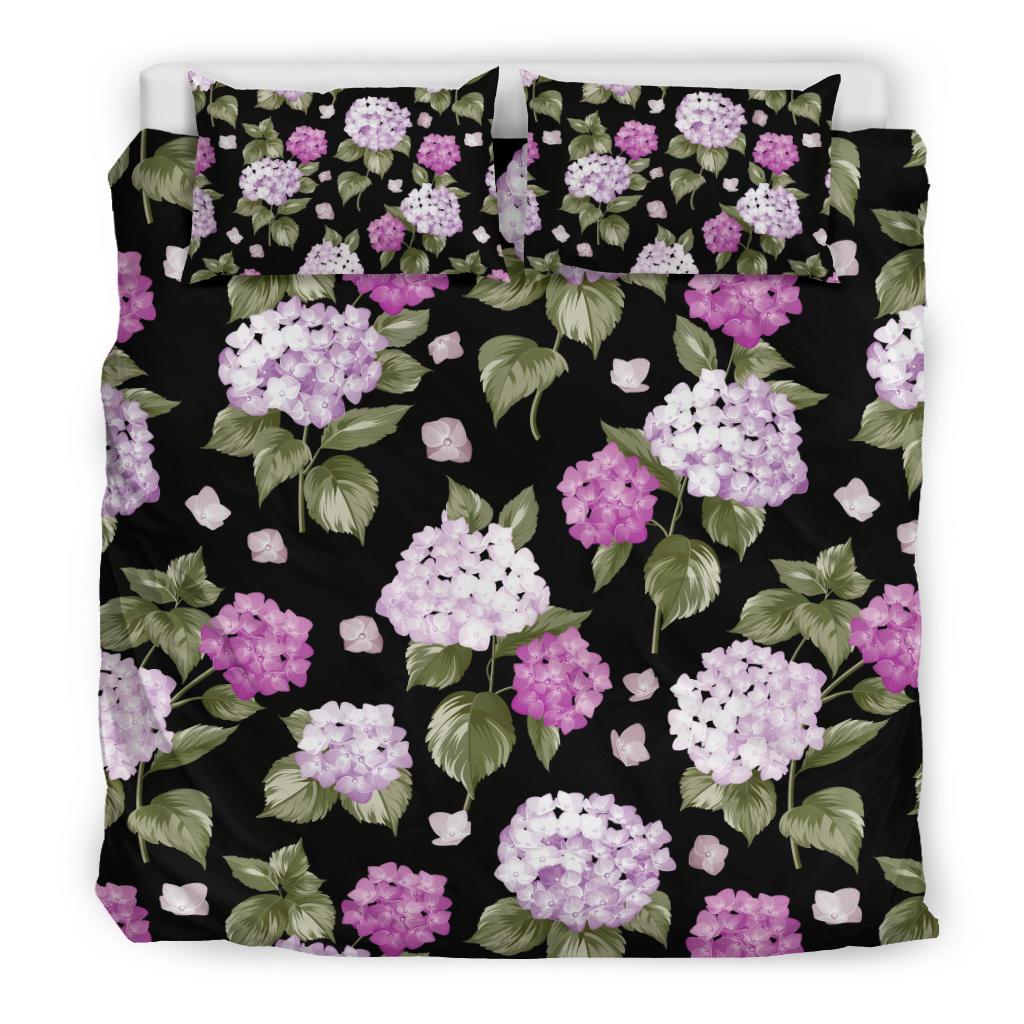 Hydrangea Pattern Print Design HD011 Duvet Cover Bedding Set-JORJUNE.COM