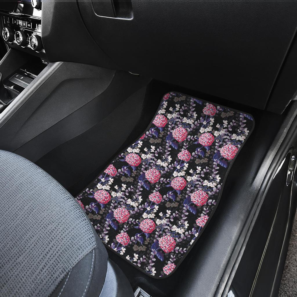 Hydrangea Pattern Print Design HD04 Car Floor Mats-JorJune