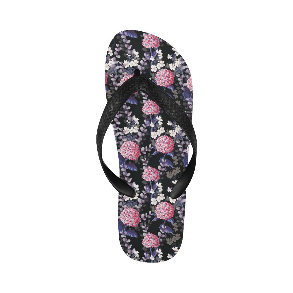 Hydrangea Pattern Print Design HD04 Flip Flops-JorJune