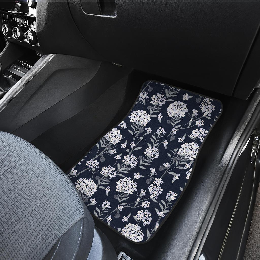 Hydrangea Pattern Print Design HD07 Car Floor Mats-JorJune