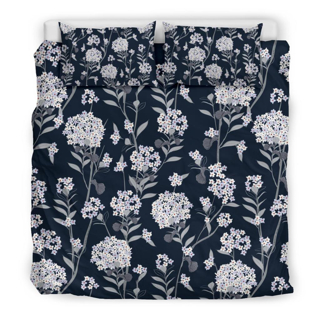 Hydrangea Pattern Print Design HD07 Duvet Cover Bedding Set-JORJUNE.COM
