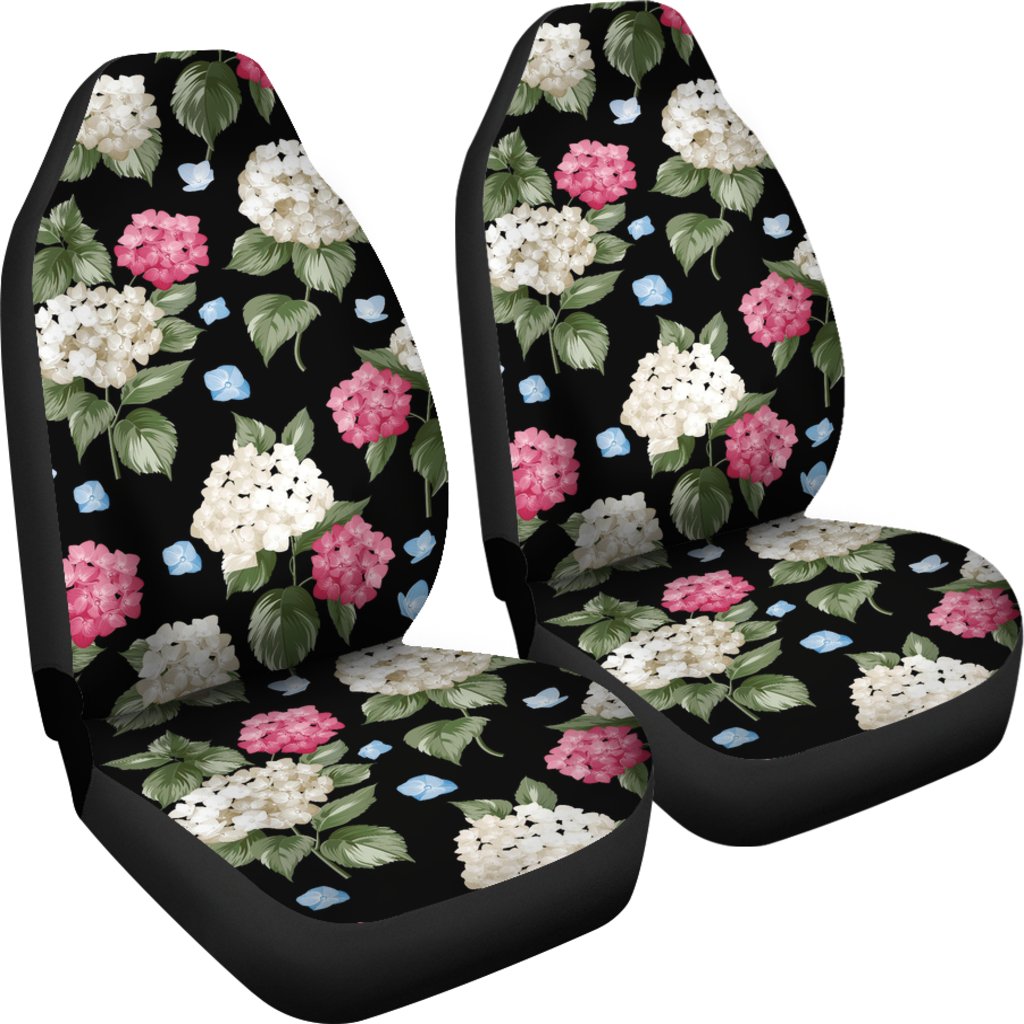 Hydrangea Pattern Print Design HD09 Universal Fit Car Seat Covers-JorJune