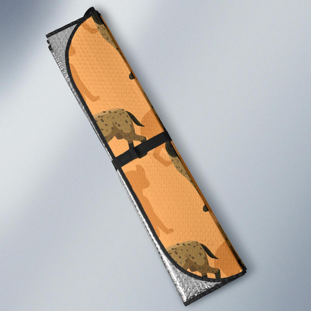Hyena Pattern Print Design 01 Car Sun Shades-JORJUNE.COM