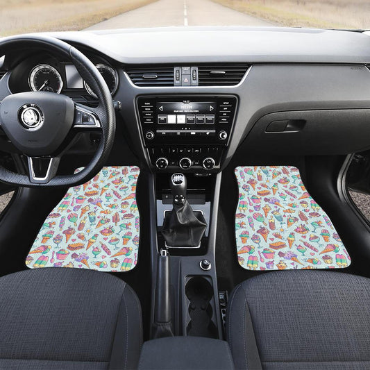 Ice Cream Pattern Print Design IC02 Car Floor Mats-JorJune
