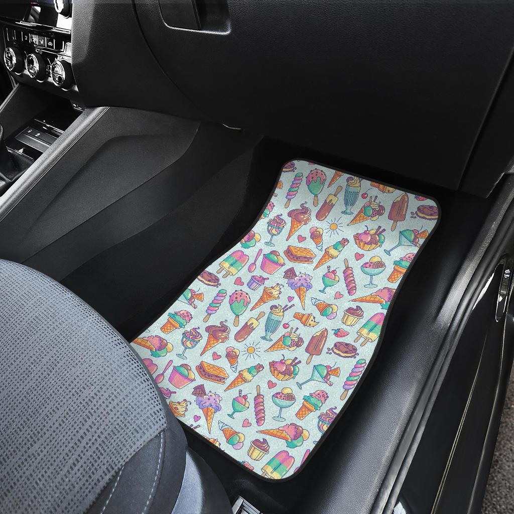 Ice Cream Pattern Print Design IC02 Car Floor Mats-JorJune