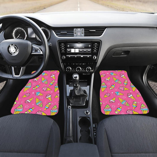 Ice Cream Pattern Print Design IC04 Car Floor Mats-JorJune