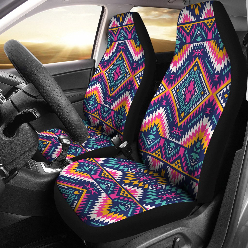 Brain Pink Pattern Print Universal Fit Car Seat Covers