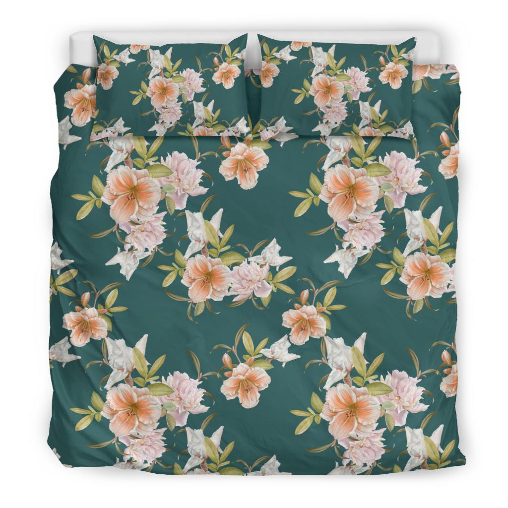 Iris Pattern Print Design IR01 Duvet Cover Bedding Set-JORJUNE.COM