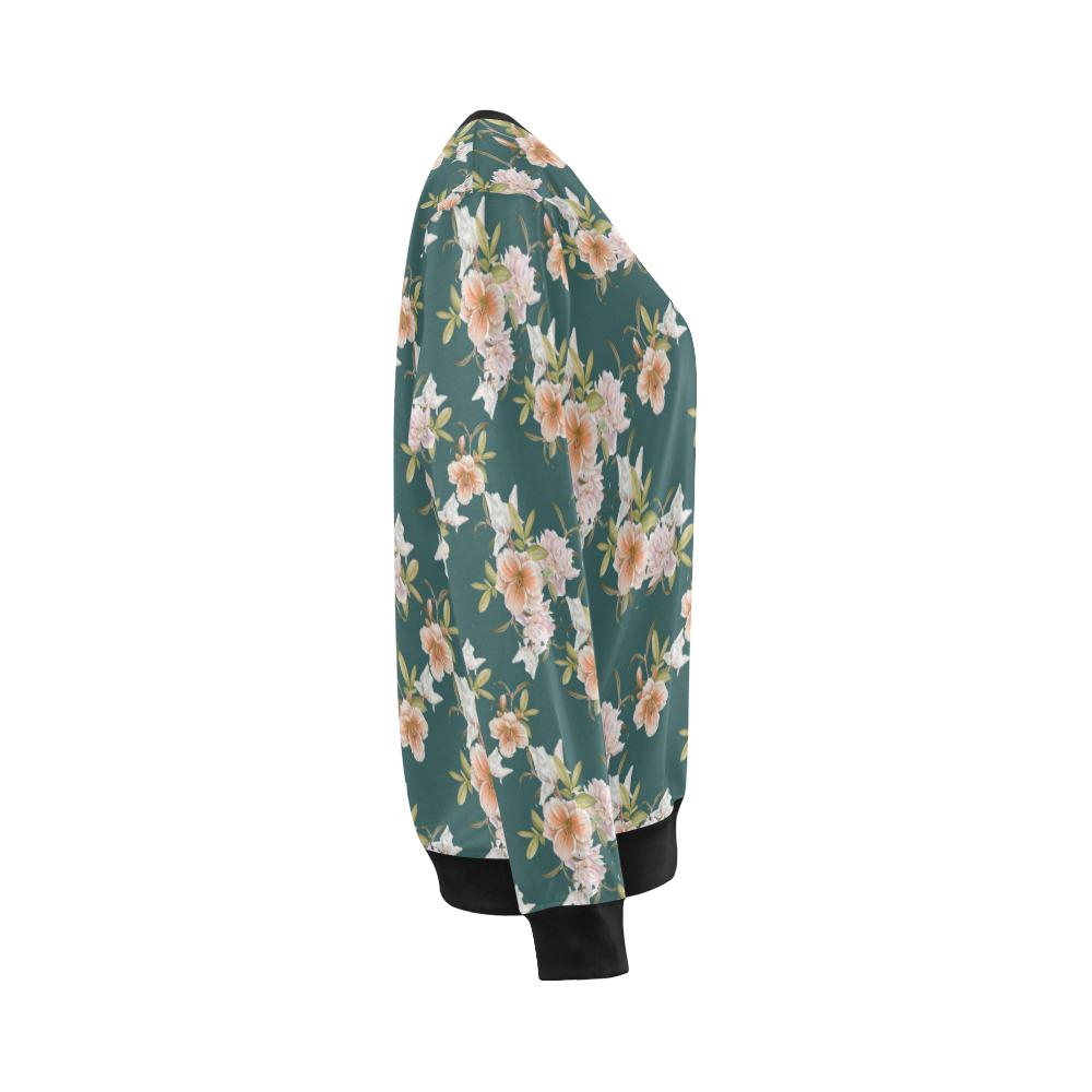 Iris Pattern Print Design IR01 Women Long Sleeve Sweatshirt-JorJune
