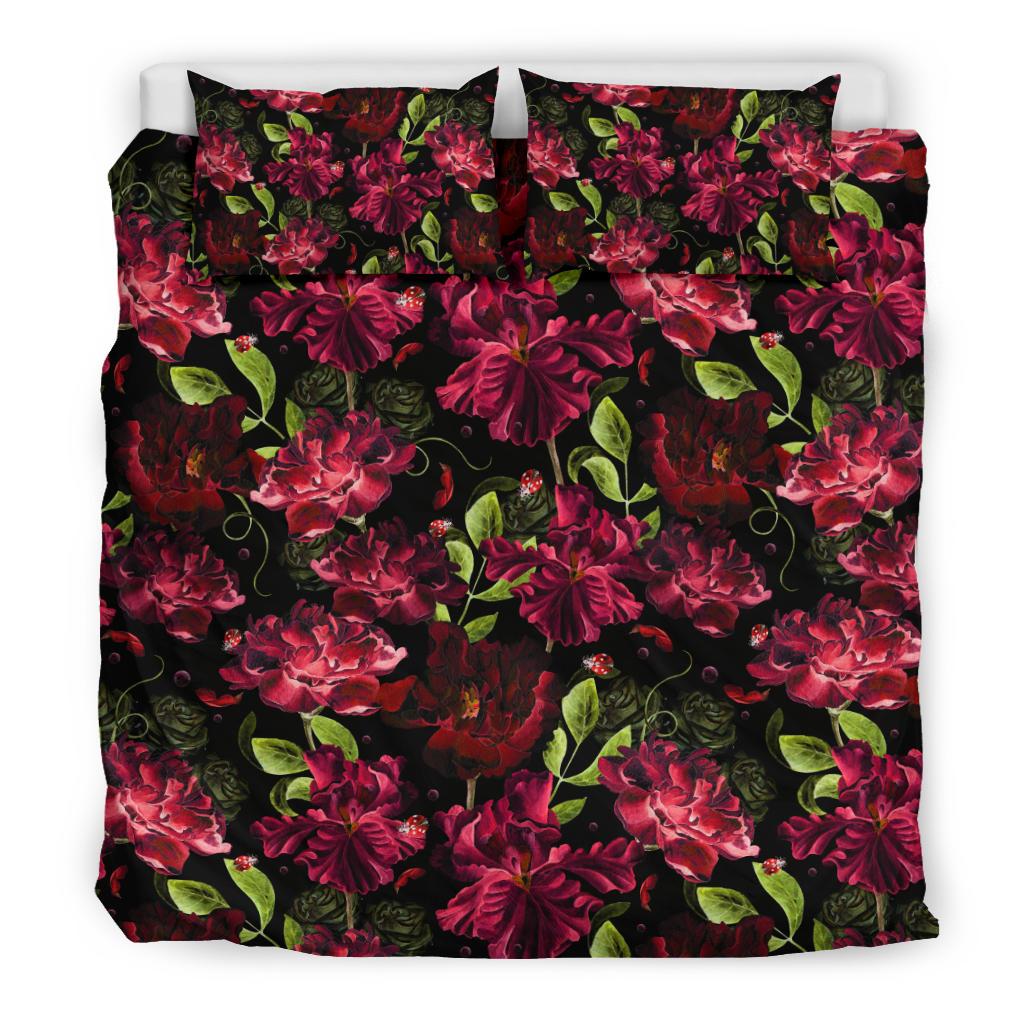 Iris Pattern Print Design IR03 Duvet Cover Bedding Set-JORJUNE.COM