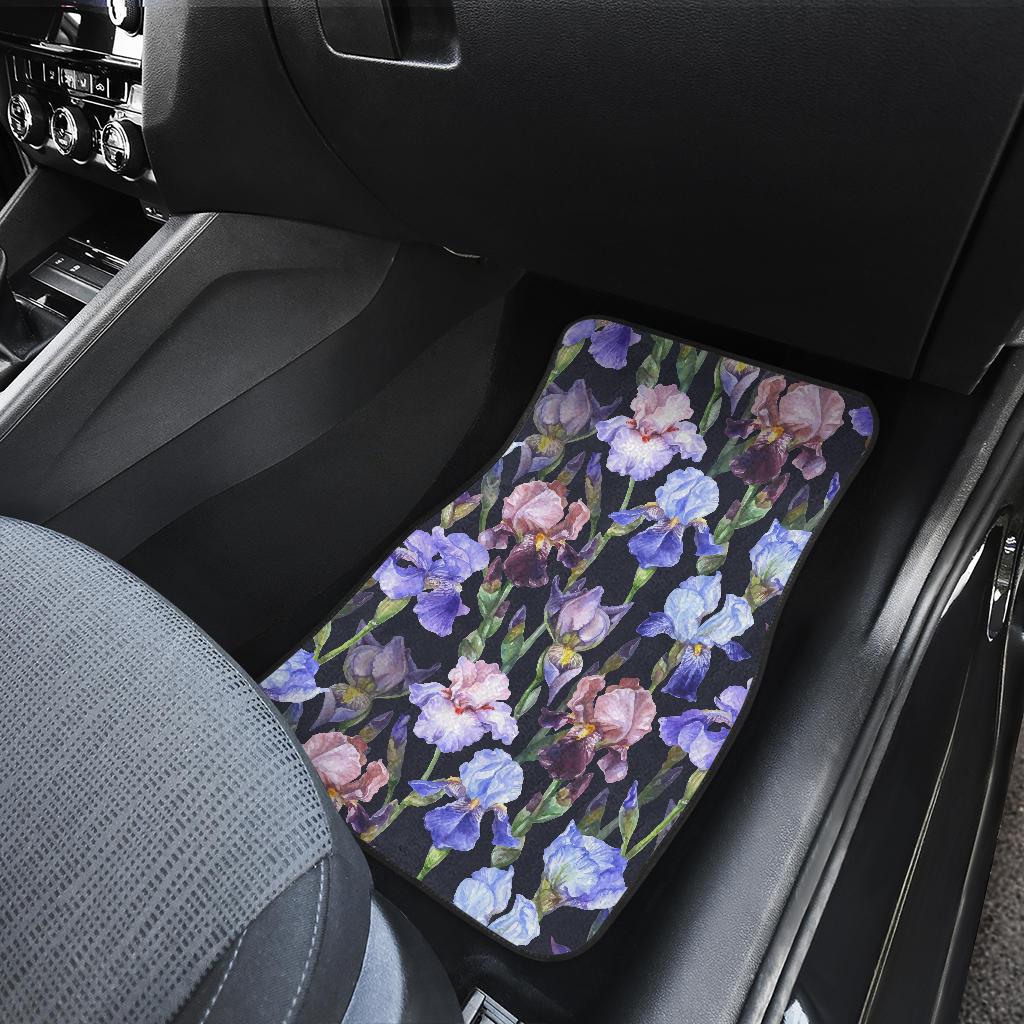 Iris Pattern Print Design IR04 Car Floor Mats-JorJune