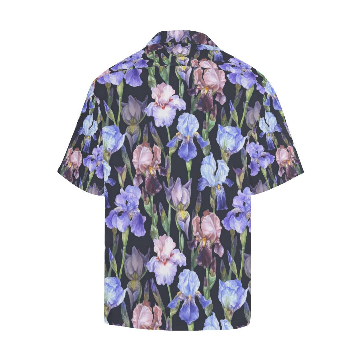 Iris Pattern Print Design IR04 Men Hawaiian Shirt-JorJune